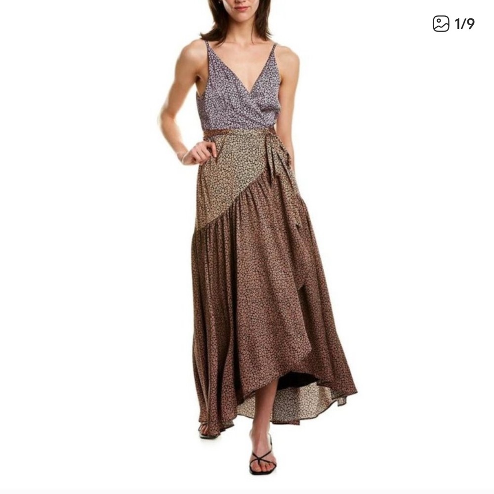 Hutch Tulip Hem Wrap Dress